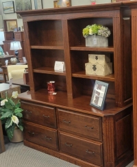 Double Lateral File Cabinet & Hutch